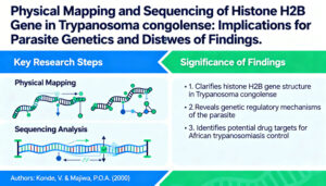 Konde, V. and Majiwa, P.O.A. (2000), Physical mapping and sequencing of the histone H2B gene of T. congolense. The Biochemistry and Molecular Biology Society Conference of Zimbabwe.